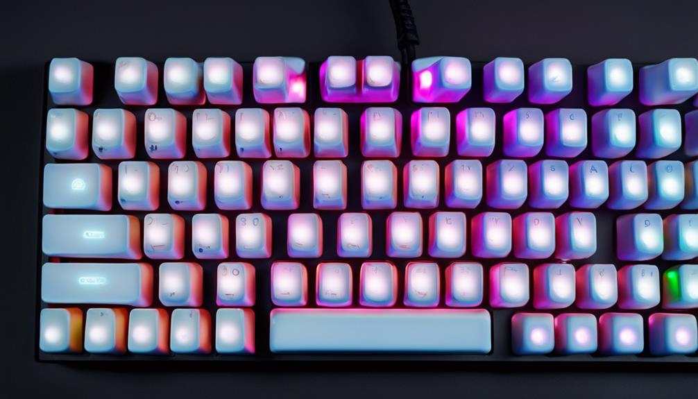 mechanical keyboard with switches