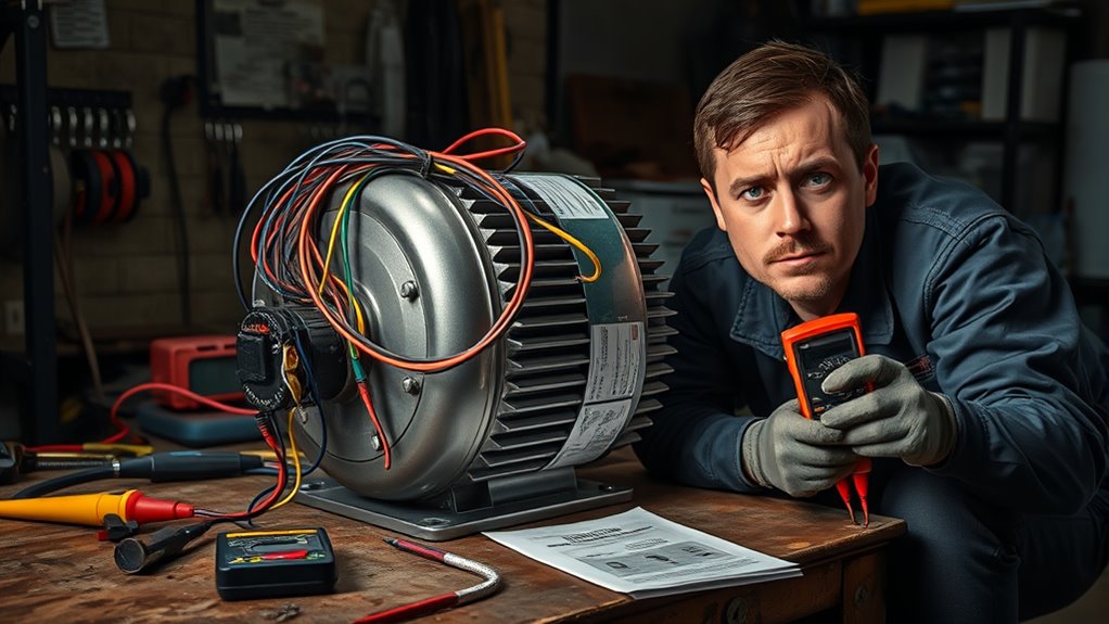 motor installation failure occurs