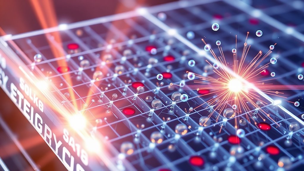photon absorption creates charges